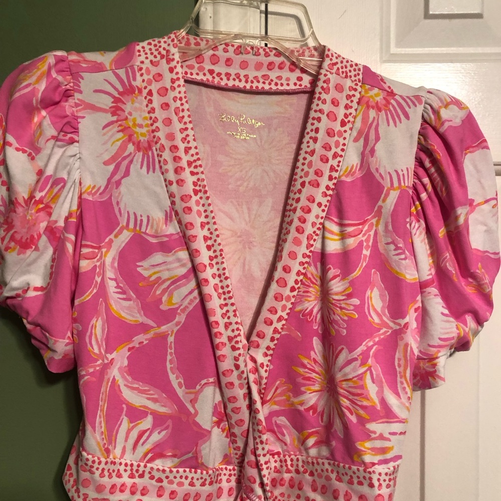 Lilly Pulitzer sailynn top only beachy blooms